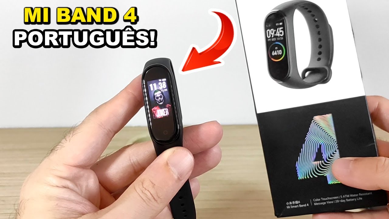 A Xiaomi Mi Band 4 está em PORTUGUÊS! Saiba o que mudou!