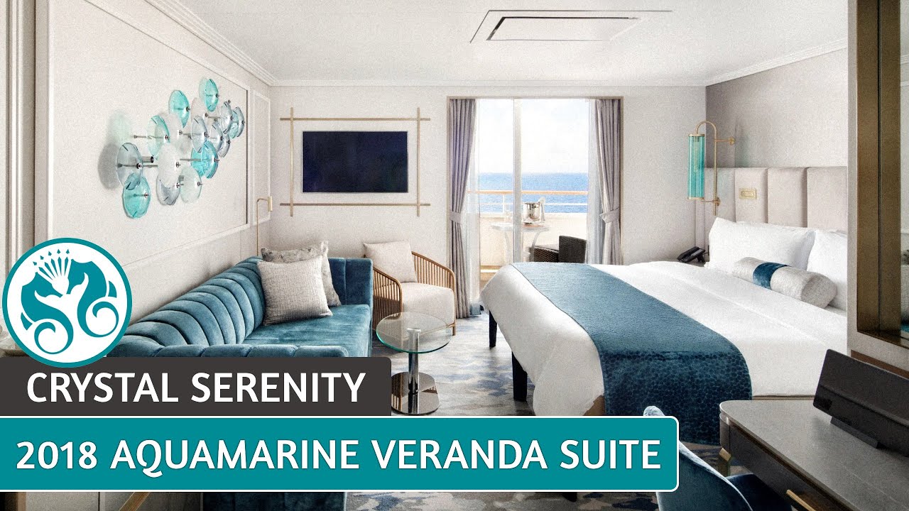 Crystal Serenity | Aquamarine Veranda Suite Redesigned 2018 | Full Suite Tour & Review | 4K