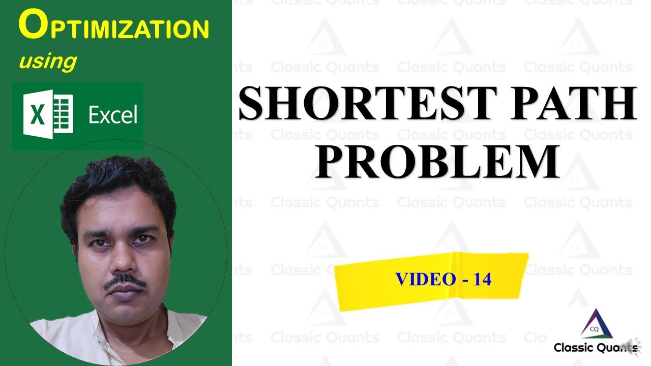 14. Shortest Path Problem | Optimization using Excel