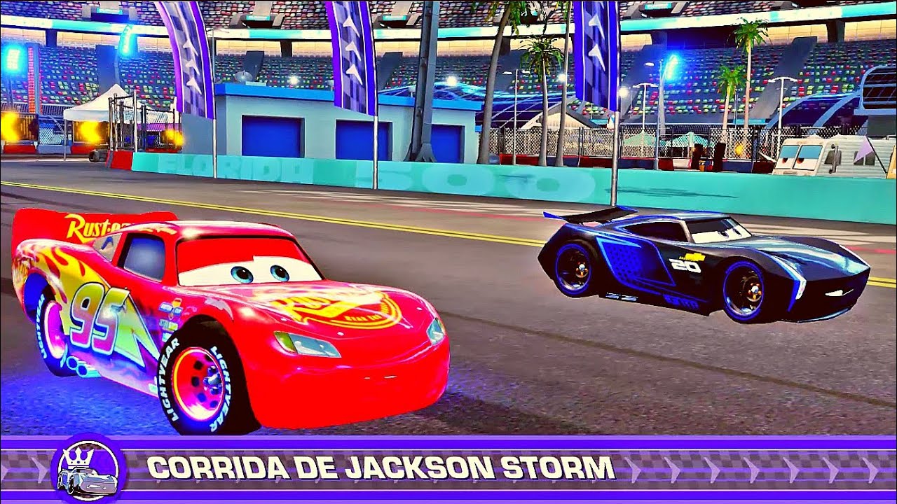RELÃMPAGO MCQUEEN VS JACKSON STORM - JOGO DO CARROS