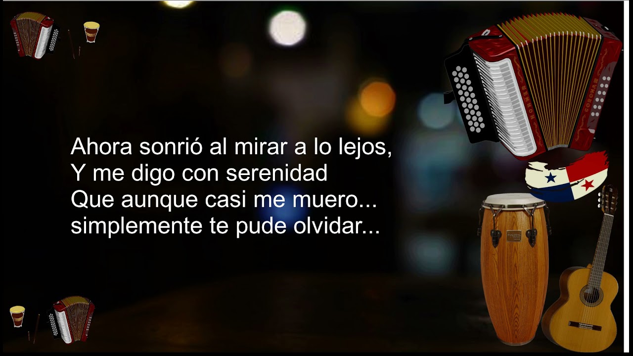 Letra de Nenito Varga simplemente te olvide