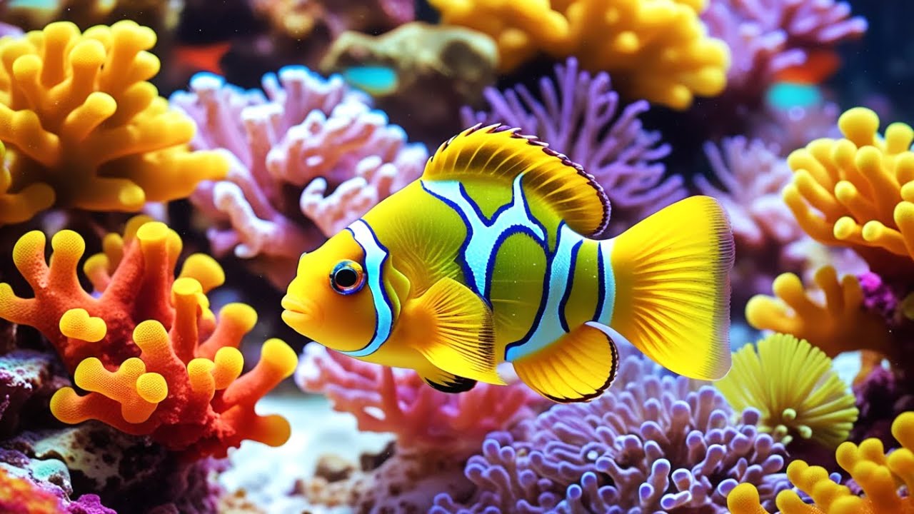 Inner Peace in 4K &ndash; Coral Reef and Jellyfish Aquarium for Mindful Relaxation