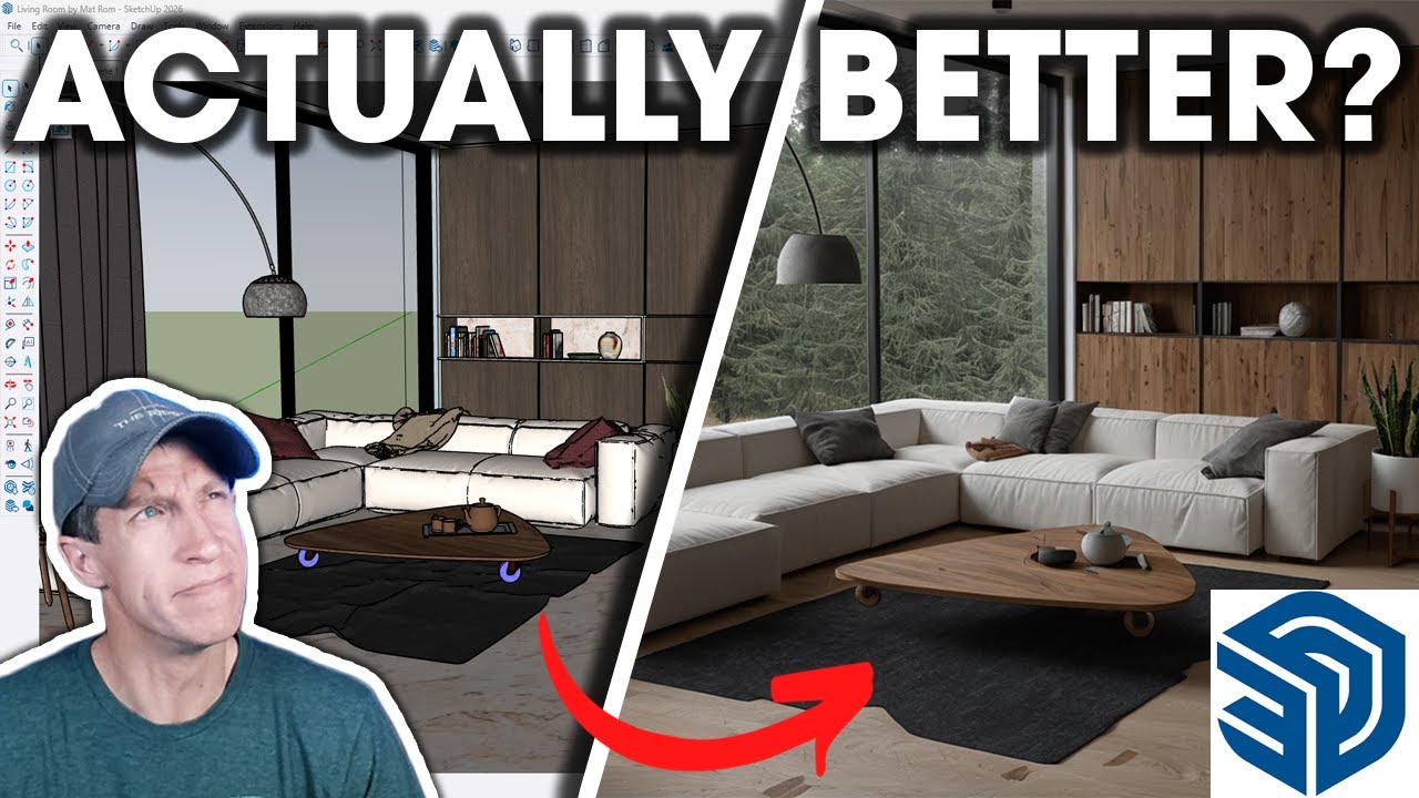 EVERYTHING You Need to Know about SketchUp's New AI Render!
