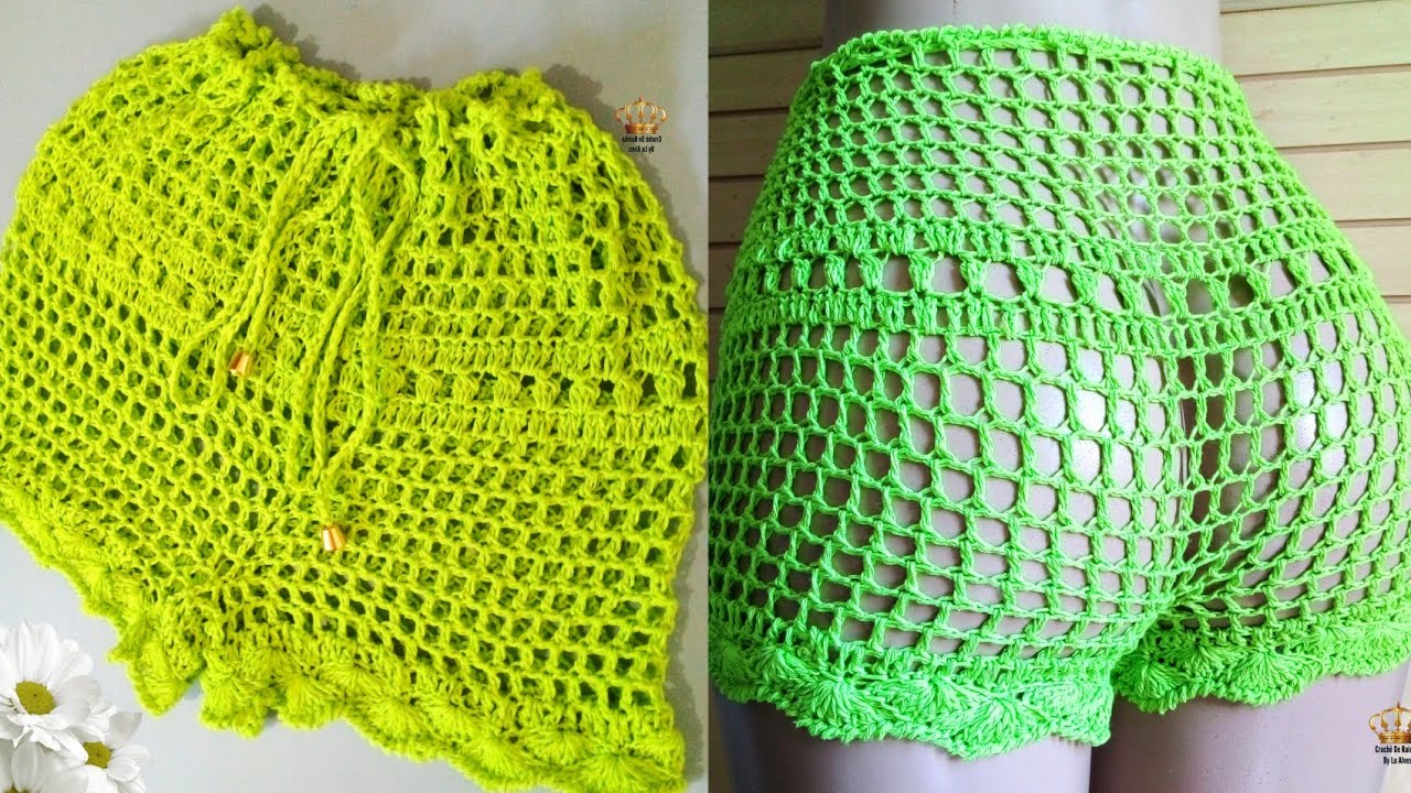 ✨Short em Crochê Passo a passo completo
