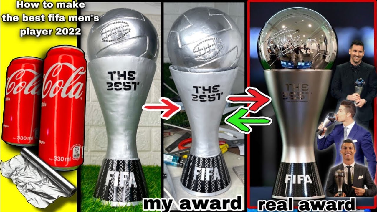How to make The Best FIFA Men's Player 2023 🏆Lionel Messi & #cr7 with paper #thebest #mrsanrb