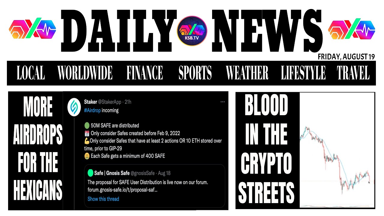 Crypto Daily News with BlaKCrypto #friday #august19 #ksbtv