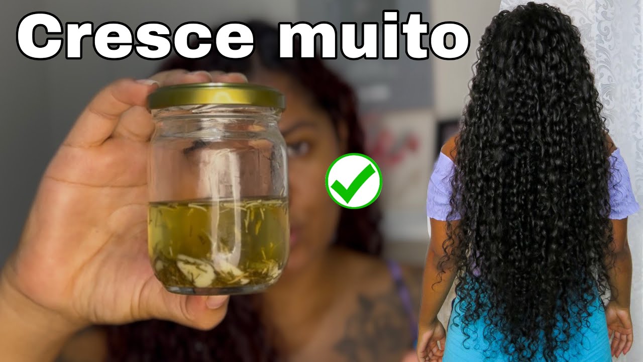 CABELO CRESCE MUITO RÁPIDO COM APENAS  INGREDIENTES NATURAIS 