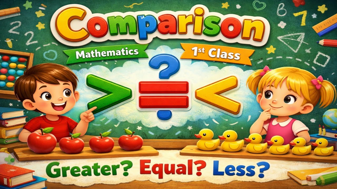 Introduction of Comparison For kids |Maths|Educational|Class 1st|