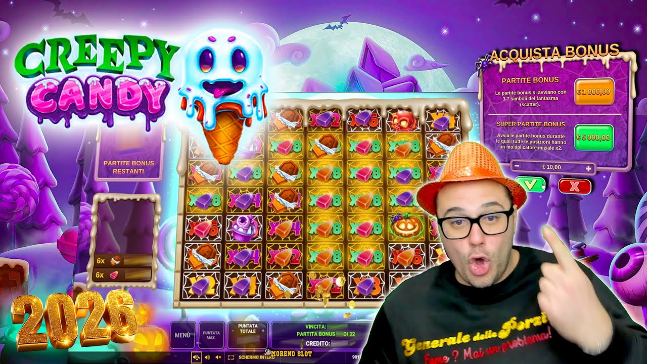 MORENO SLOT ONLINE 🔴 - Scopriamo la CREEPY CANDY 👻🍦🎰 con Acquisti SUPER BONUS 🤑