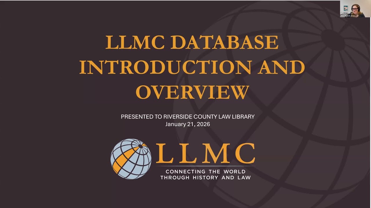 Introduction to the LLMC database (Updated 2026)