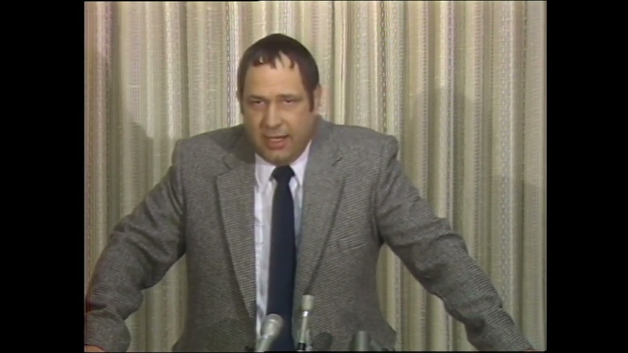 Ken Mantell Announces The New WCWA World Champion. WCCW 1986