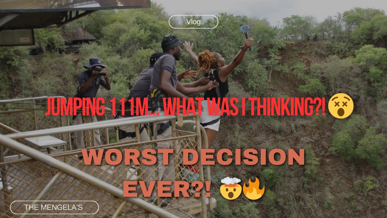 I Jumped 111m Off a Bridge & Nearly Regretted It!😱😬|Victoria Falls Bungee Jump|Short Vlog|adventure