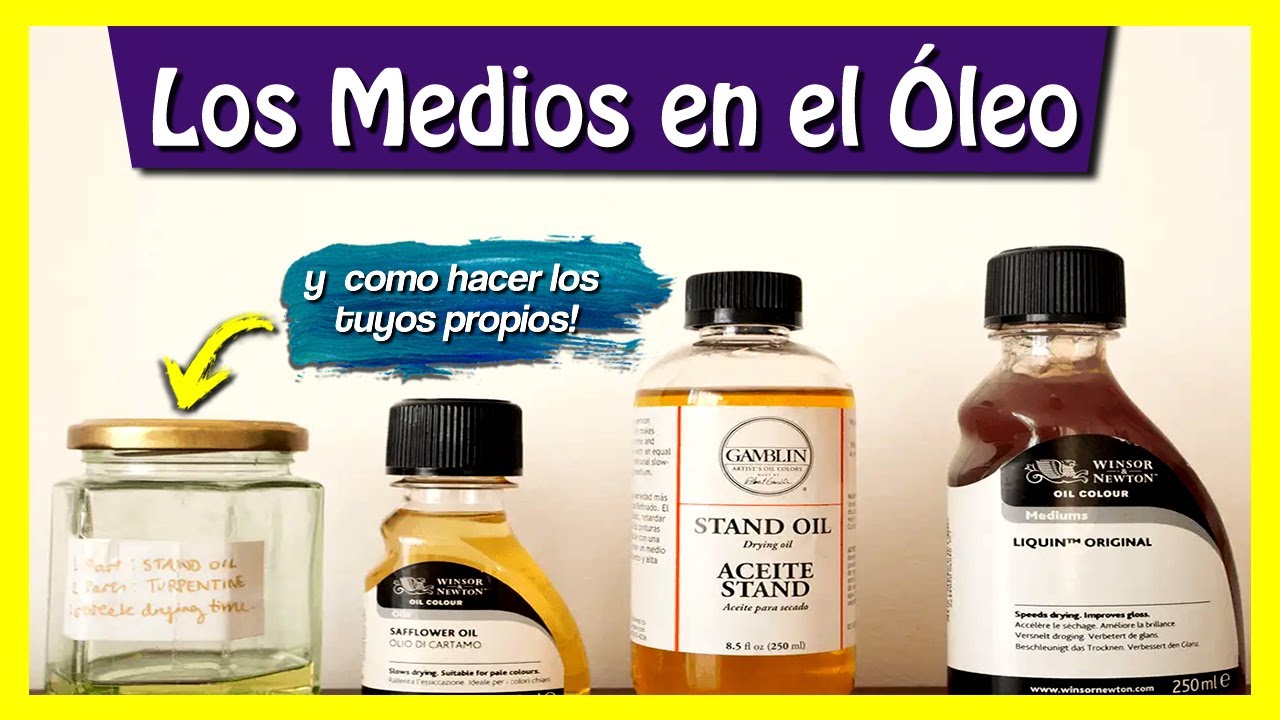 👨‍🎨Cómo Usar los MEDIOS y SOLVENTES en el ÓLEO 🎨 / Pintura para principiantes