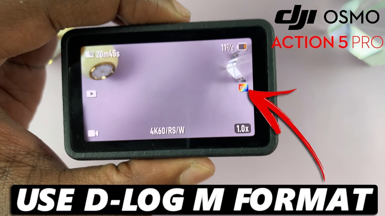 How To Record In D-Log M Format On DJI Osmo Action 5 Pro