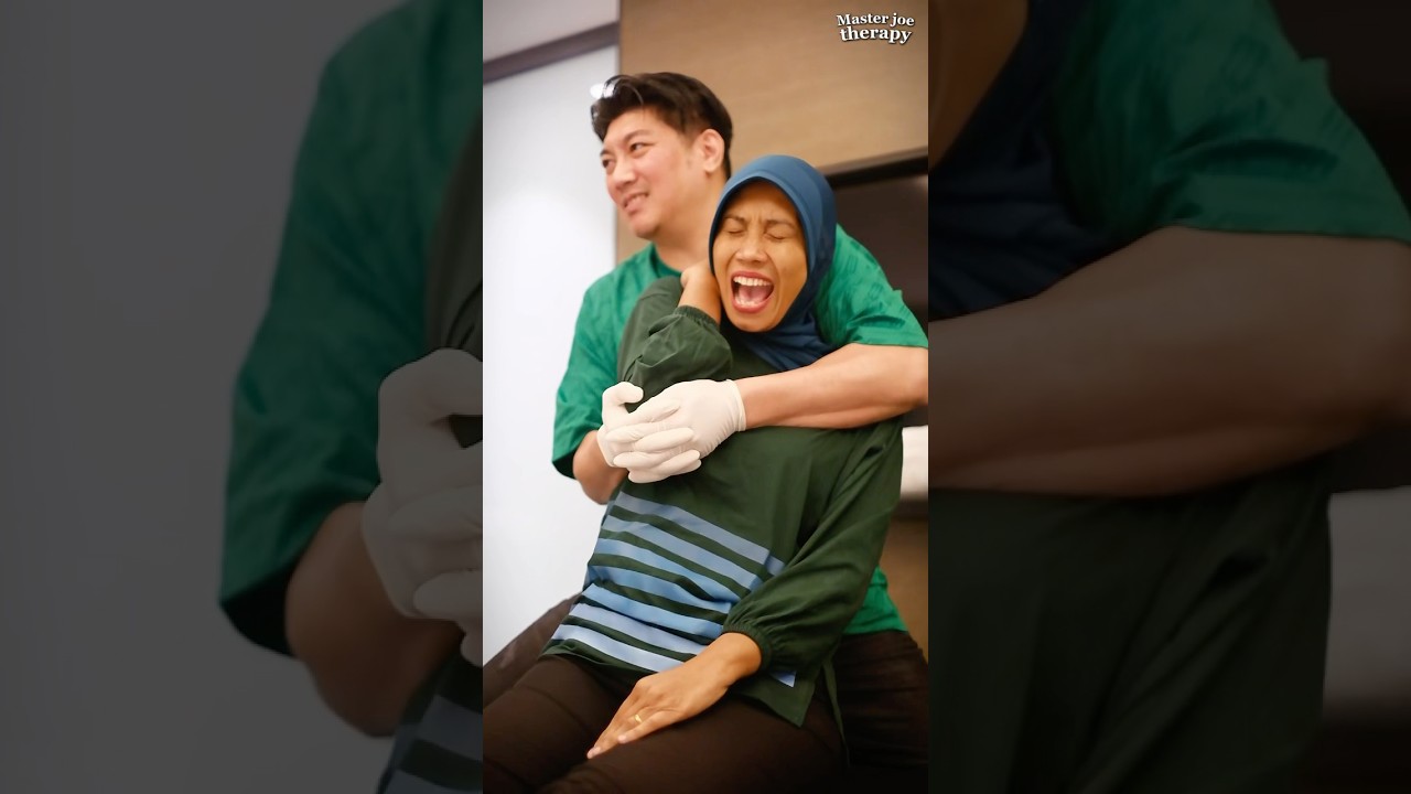JAUH JAUH BENERIN FROZENSHOULDER DARI MERAUKE‼️😭 #masterjoebonesetting #bonesetting #chiropractor
