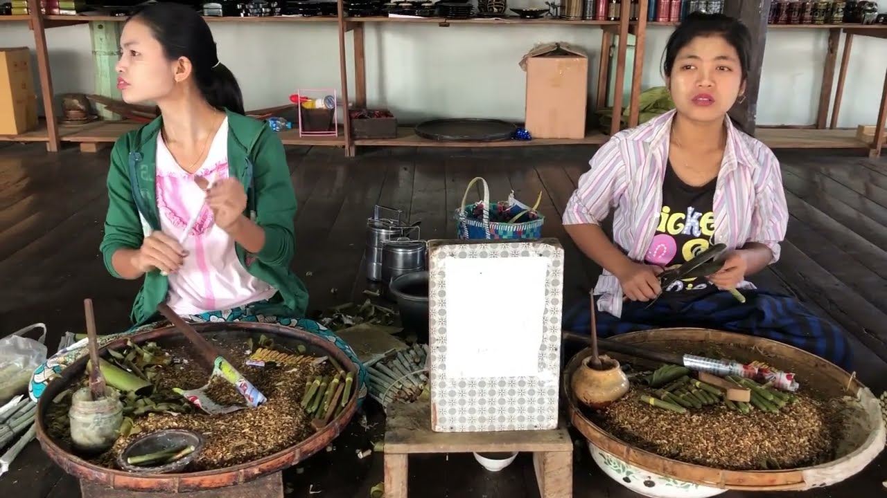Cheroot Cigar Making Workshop Inle Lake Myanmar March 2020