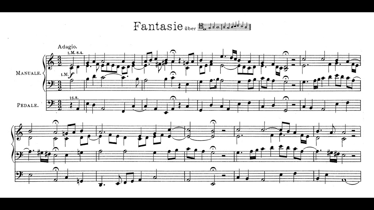 Reger: Fantasie über Te deum laudamus op. 7 Nr. 2