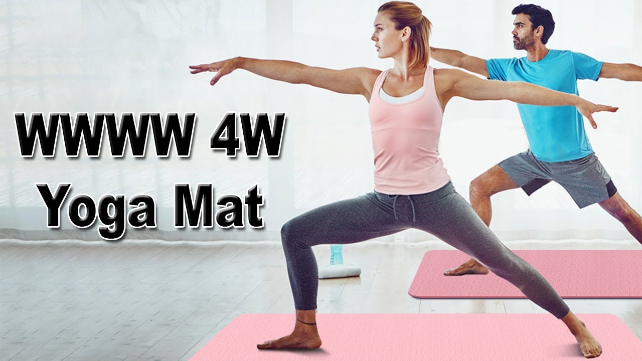 WWWW 4W Yoga Mat Eco Friendly TPE Non Slip Yoga Mats