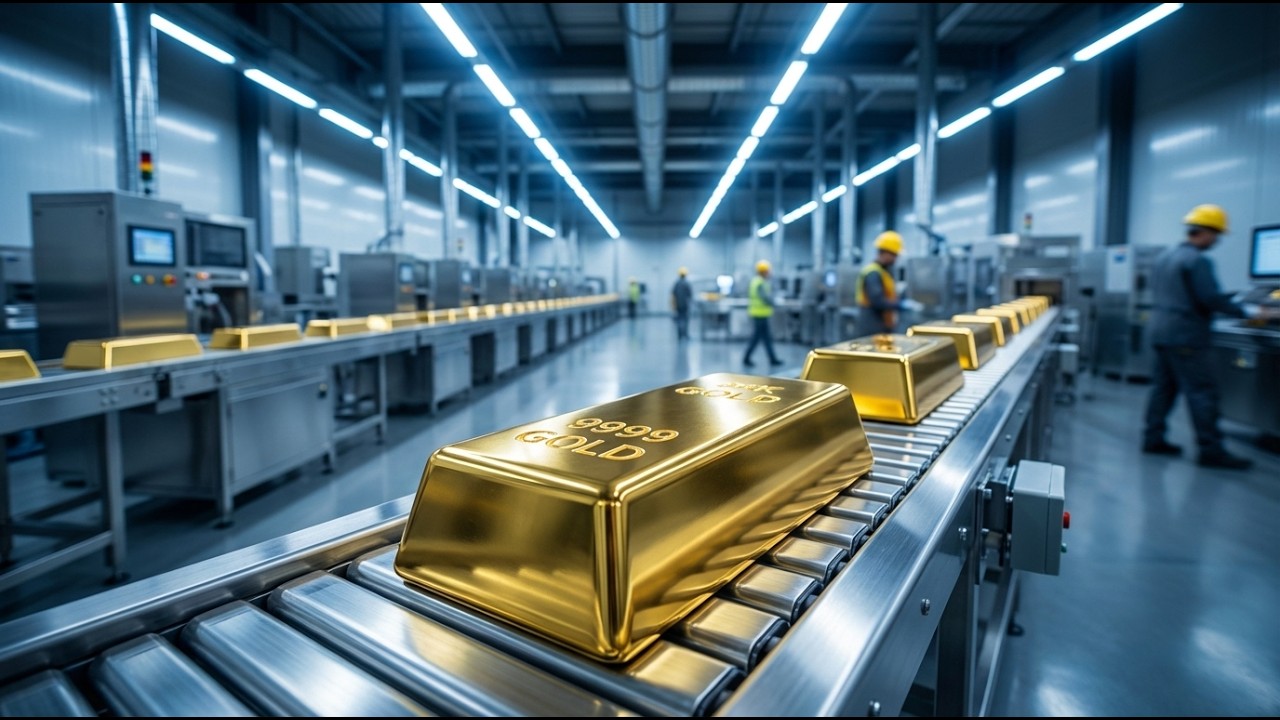 How Gold Jewelry Is Made: Amazing 24K Factory Process (Melting to Polishing)
