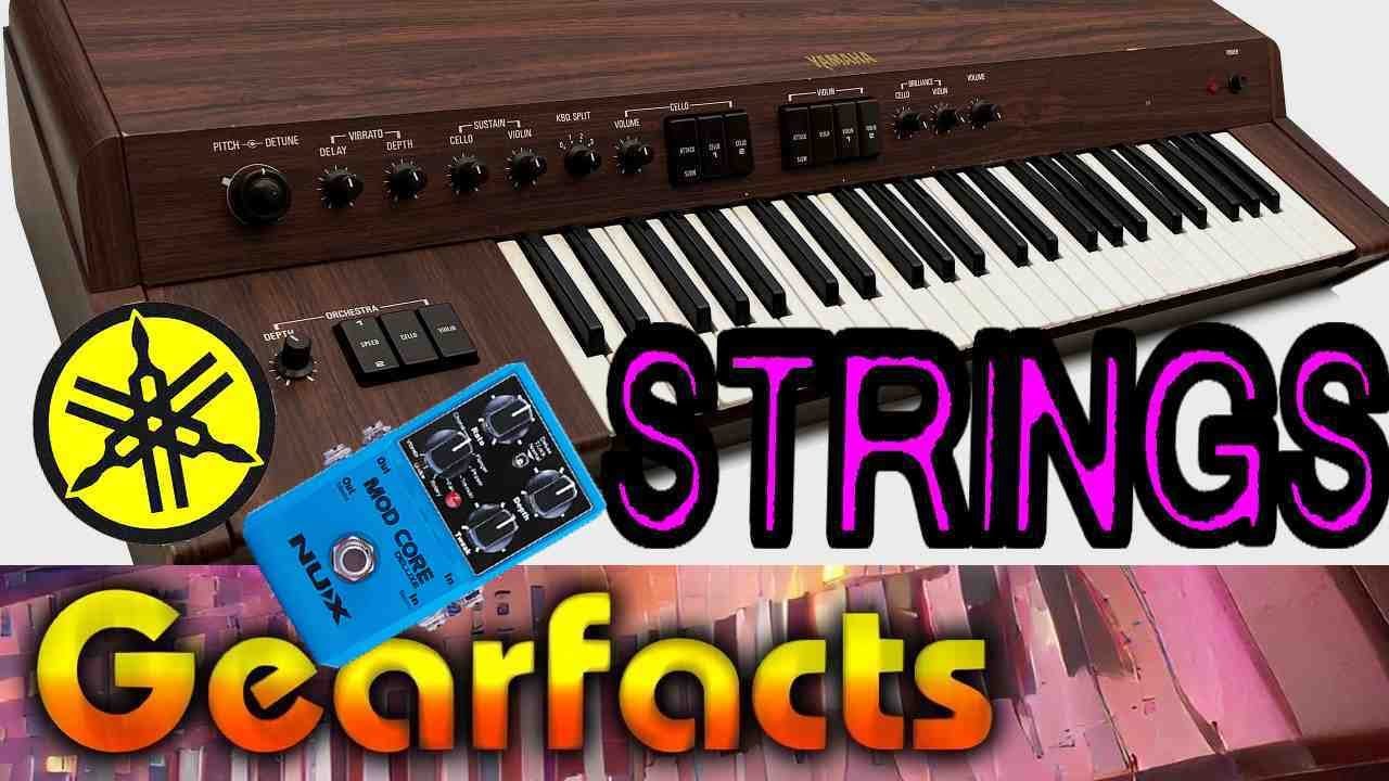 Синтезатор Yamaha SS30 STRINGS с дополнительной педалью NUX Modcore