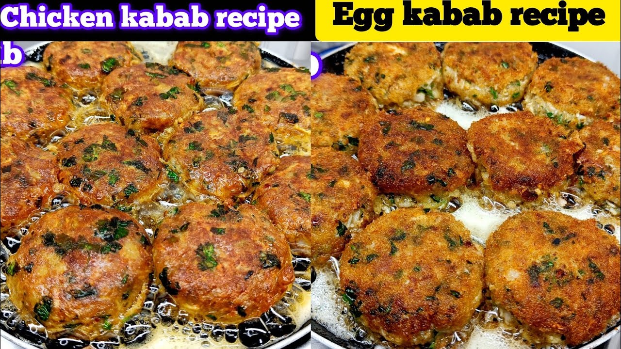 Chicken Shami Kabab | Egg Shami Kabab| Chicken Tikka Kabab Recipe | Egg Kabab Recipe 