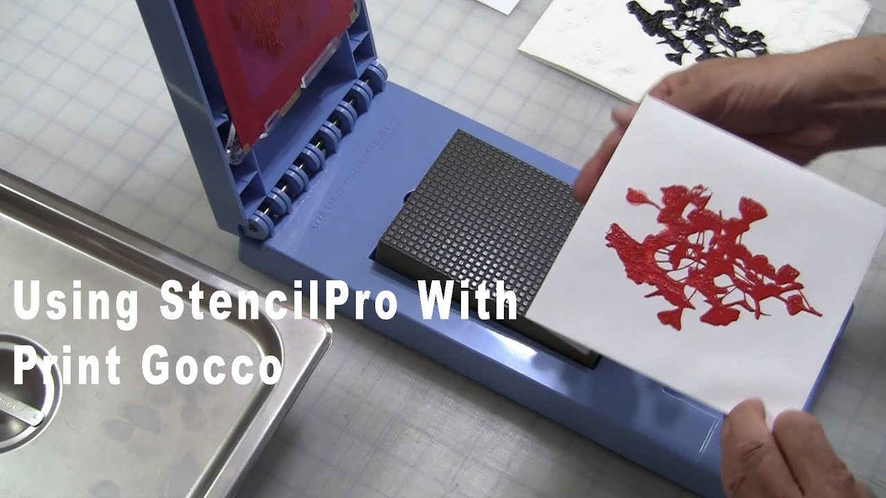 Print Gocco - Using Print Gocco to print with StencilPro stencils.