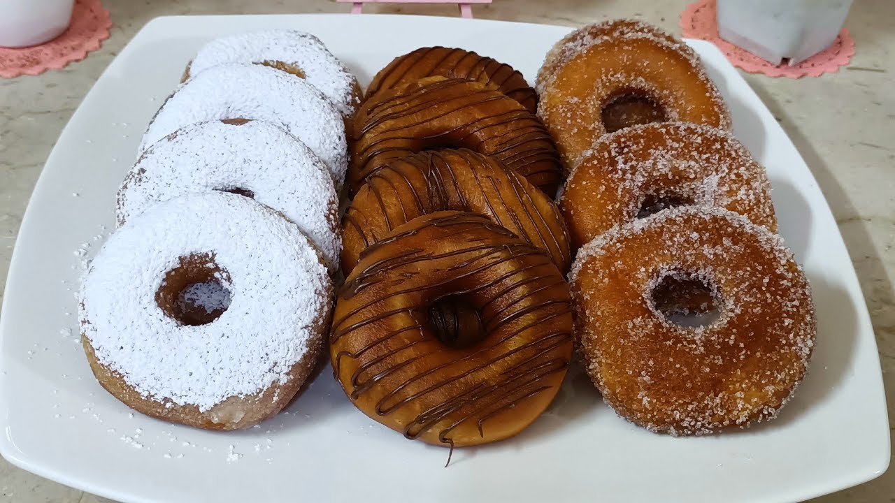 ما عندك لا بيض و لا حليب😟نوضي وجدي اخلى دونات بلا بيهم🤩😋