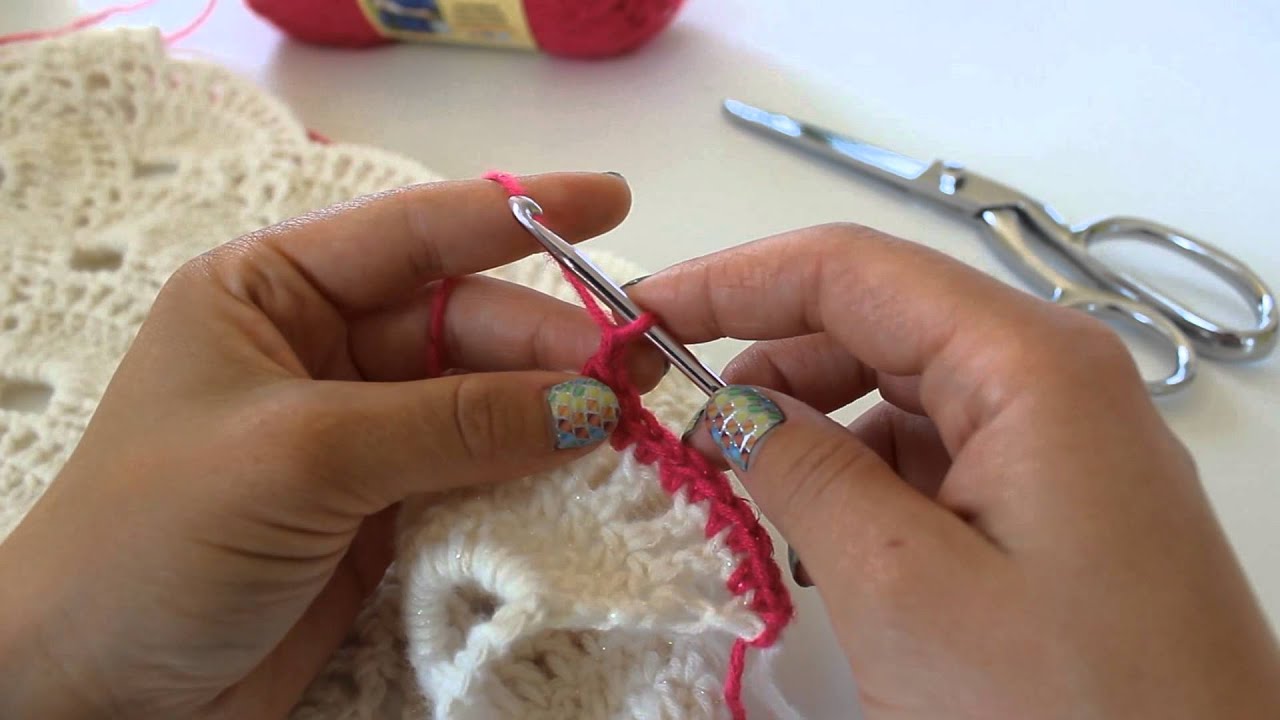 How to crochet a Virus Shawl Border | Crochet Virus blanket border