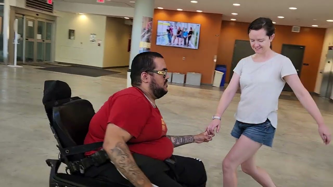 Wheelchair waltz dancing