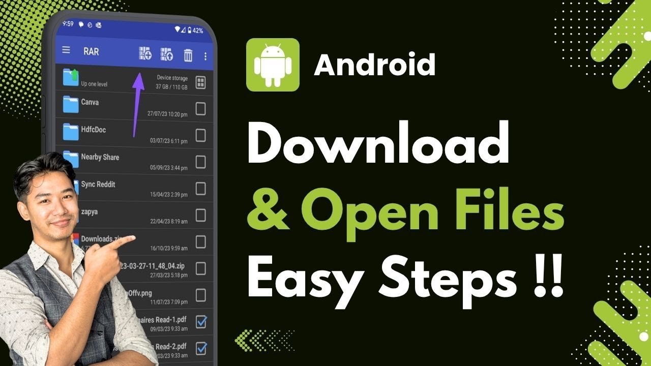 How To Download & Open Files On Android !