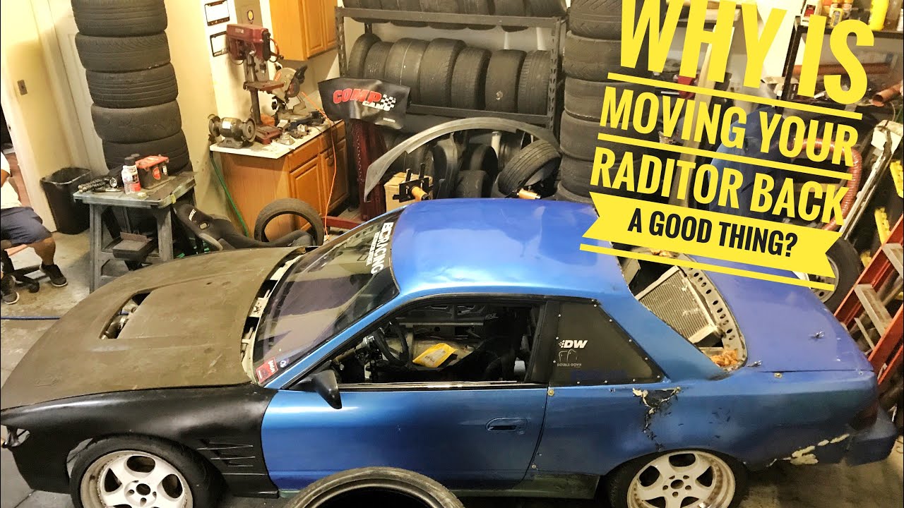 CHEAP DRIFTCAR REAR MOUNT RADIATOR!!!