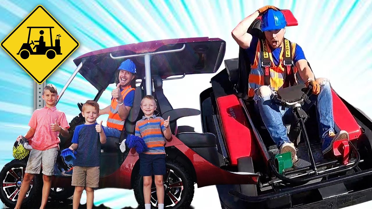 Golf Carts & Go Karts with Handyman Hal | Race Go Karts and Learn about Golf Carts
