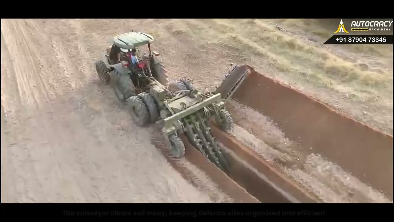 Triple Chain Trencher for Defence Utility Works | Wide Trencher - Gaja 300XC