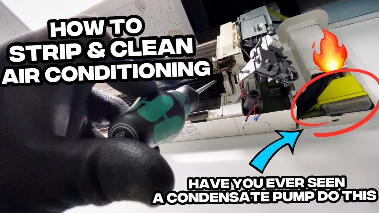 HOW TO STRIP & CLEAN AN AIR CONDITIONING UNIT + FIXING A WATER LEAK