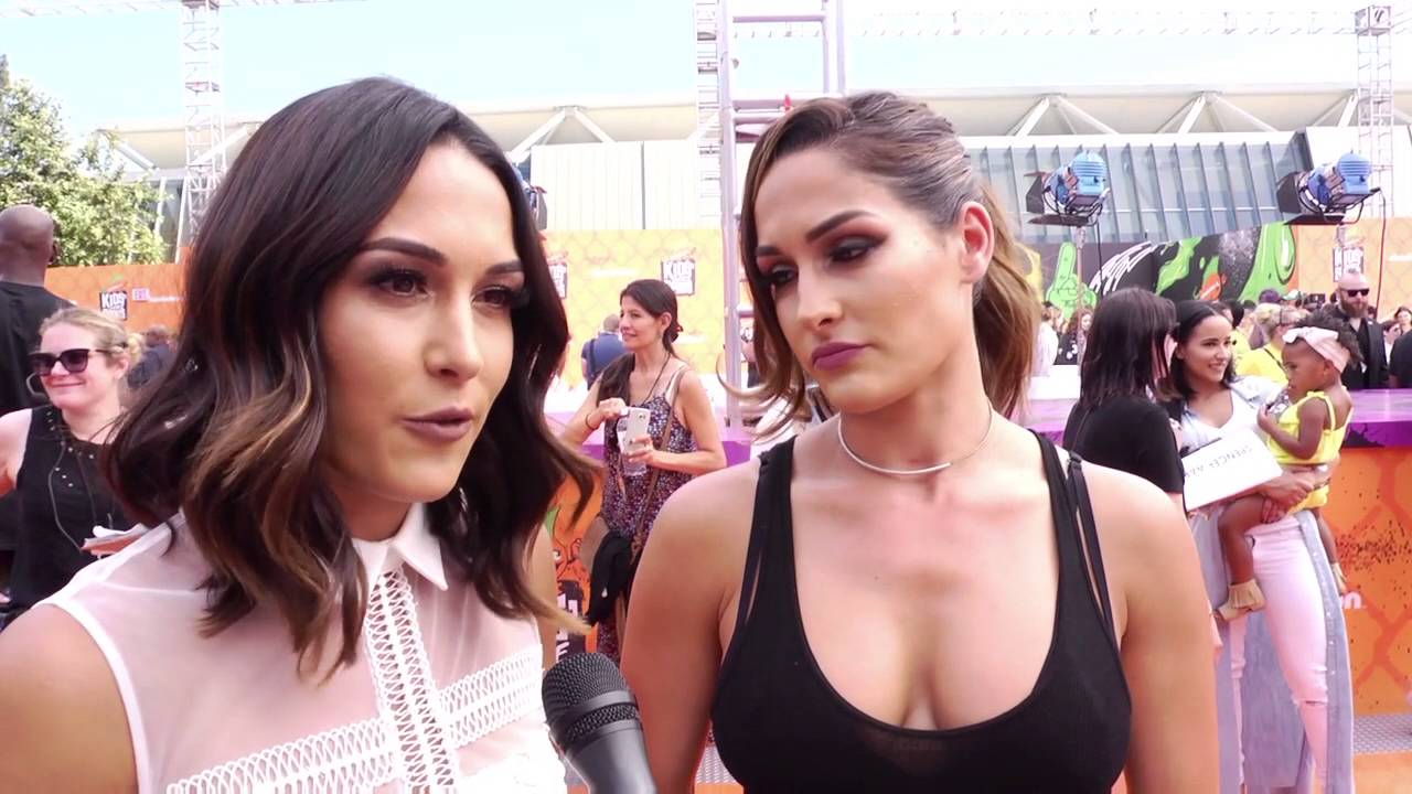 Nikki and Brie Bella Interview at the 2016 Kids Choice Sports Awards