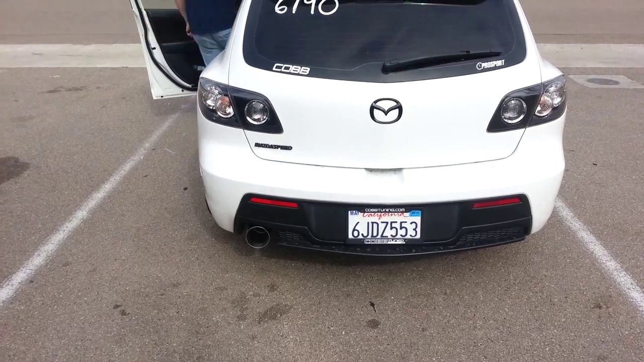 Mazdaspeed 3 with corksport turboback exhaust