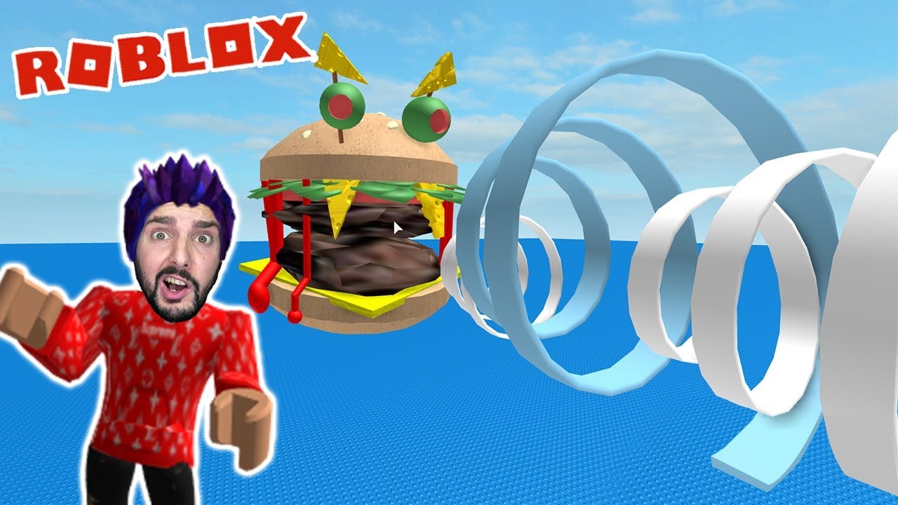 Roblox: XXL BURGER ENTKOMMEN! KAAN VOM BIG MÄC GEFRESSEN! Gigantischer Burger  Escape Obby Deutsch