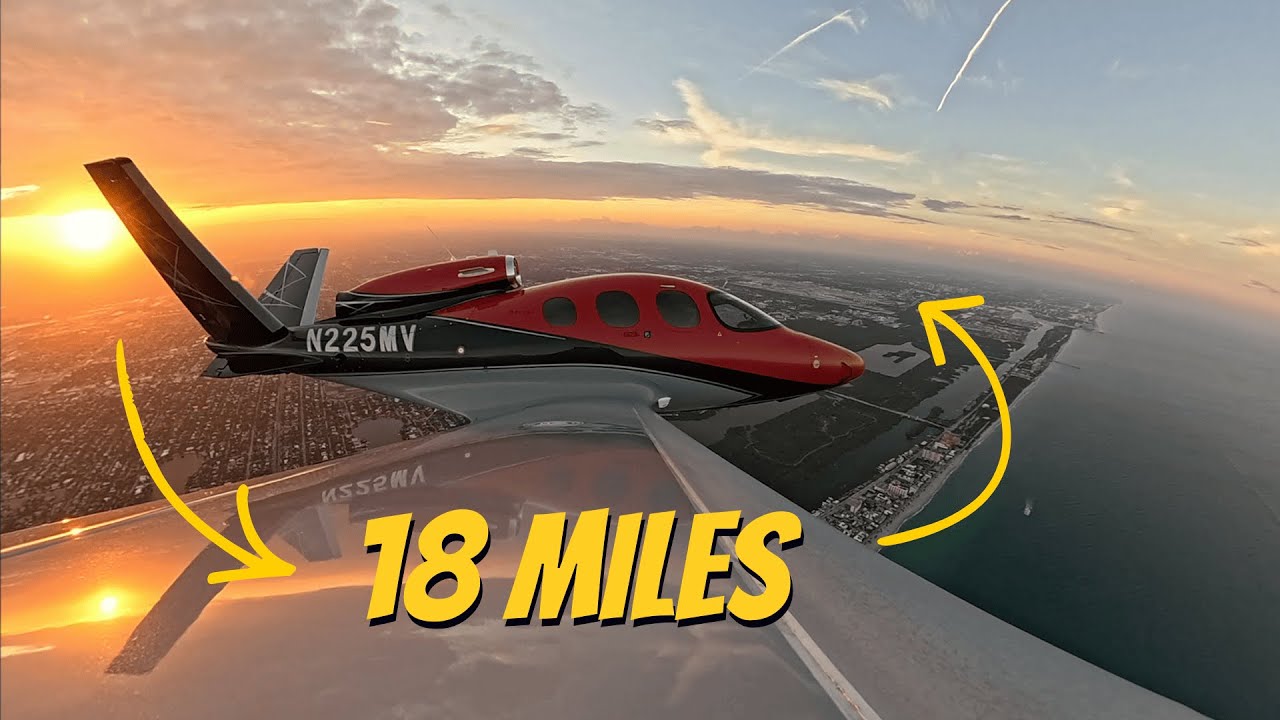 Vision Jet at Sunset — 5 Minutes on Paper (Miami → Fort Lauderdale)