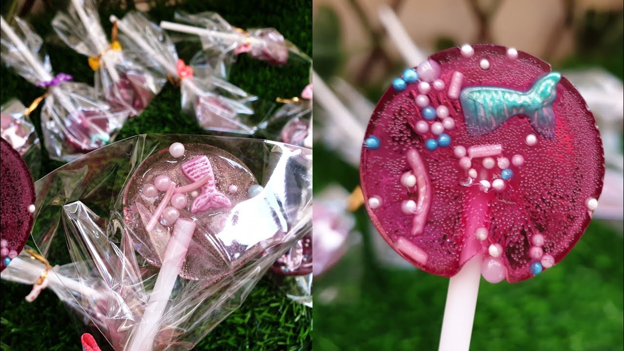 طريقة عمل مصاصات🍭 بدون سكر ايزومالت👌lollipops