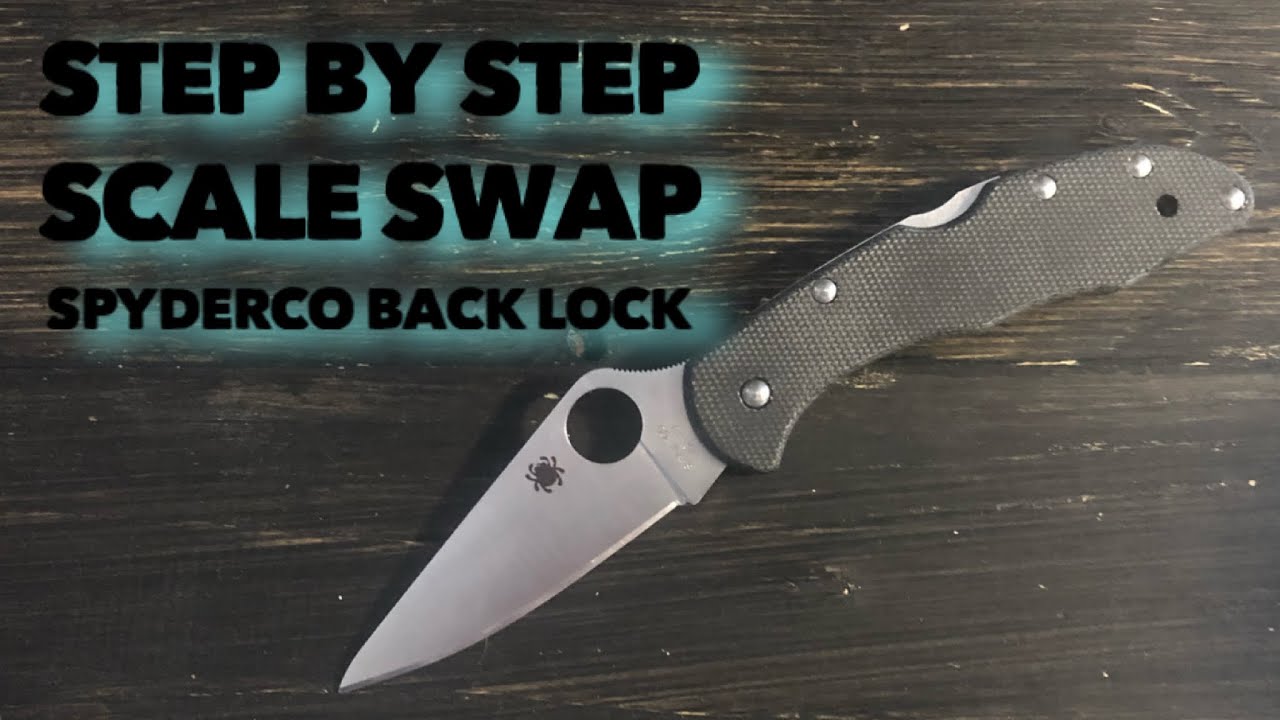 Как поменять накладки на Spyderco back lock delica 4 и персонализировать свой нож!