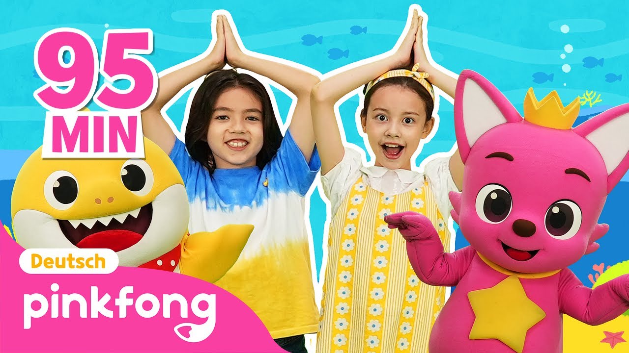 Ganze Folgen von Tanzen und Bewegen 🕺ㅣBaby Shark Dance DeutschㅣPinkfong, Baby Hai! Kinderlieder
