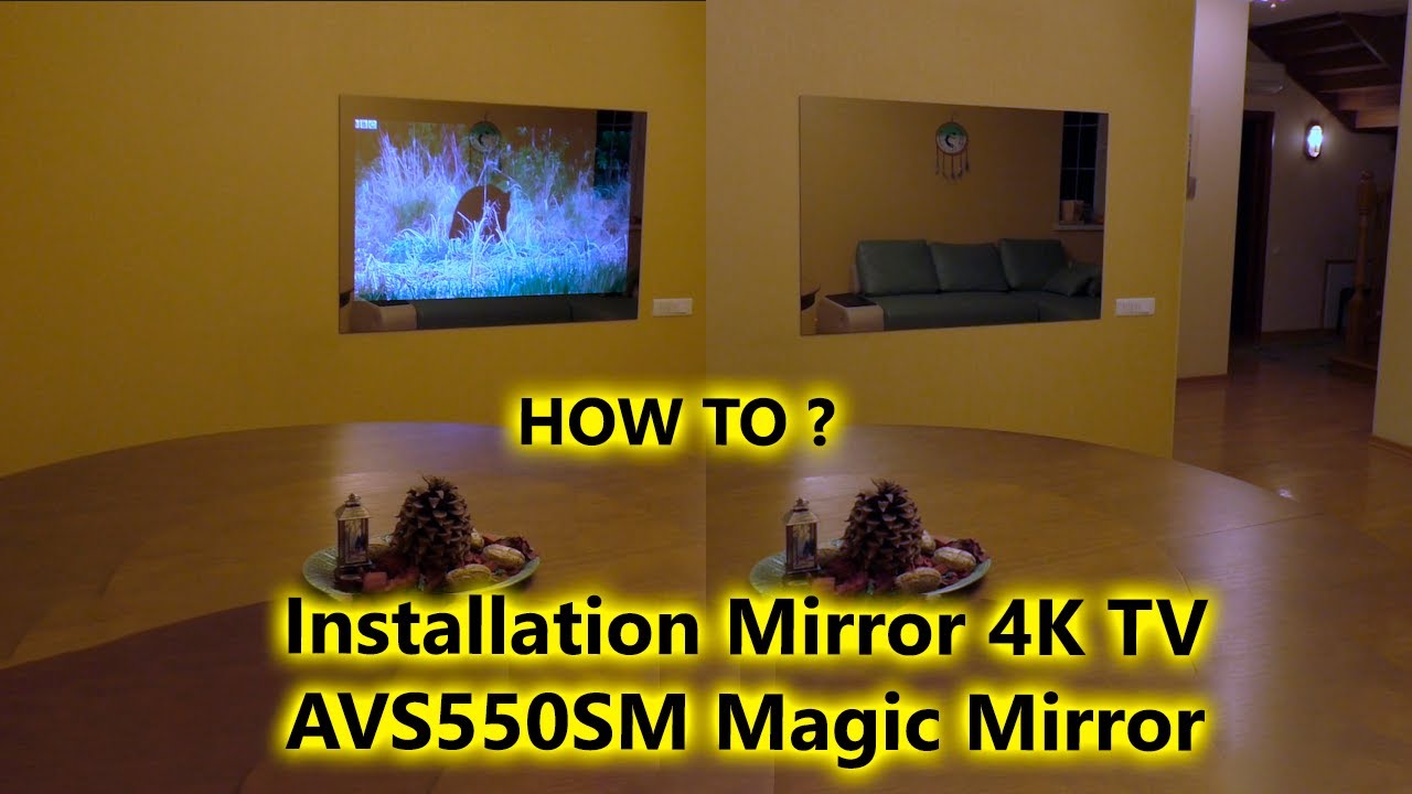 Installation 4K 55-inch Mirror TV AVS550SM
