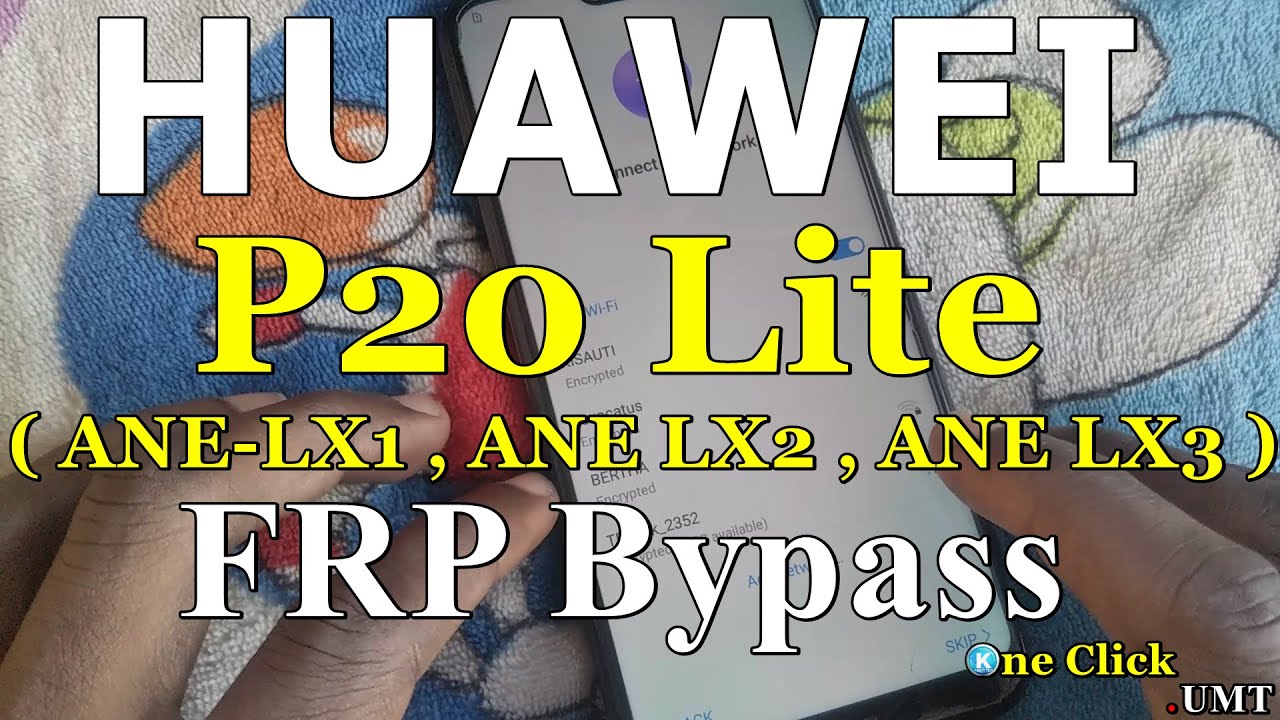 HUAWEI P20 Lite ANE-LX1, ANE-LX2, ANE-LX3 FRP BYPASS ANDROID 8.1 Oreo, 9.0 Pie.