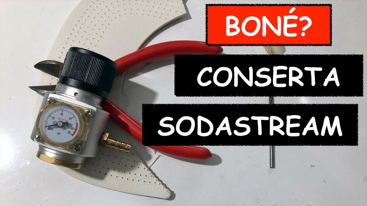 Mini cilindro de CO2 ou regulador de CO2 sodastream vazando, como consertar