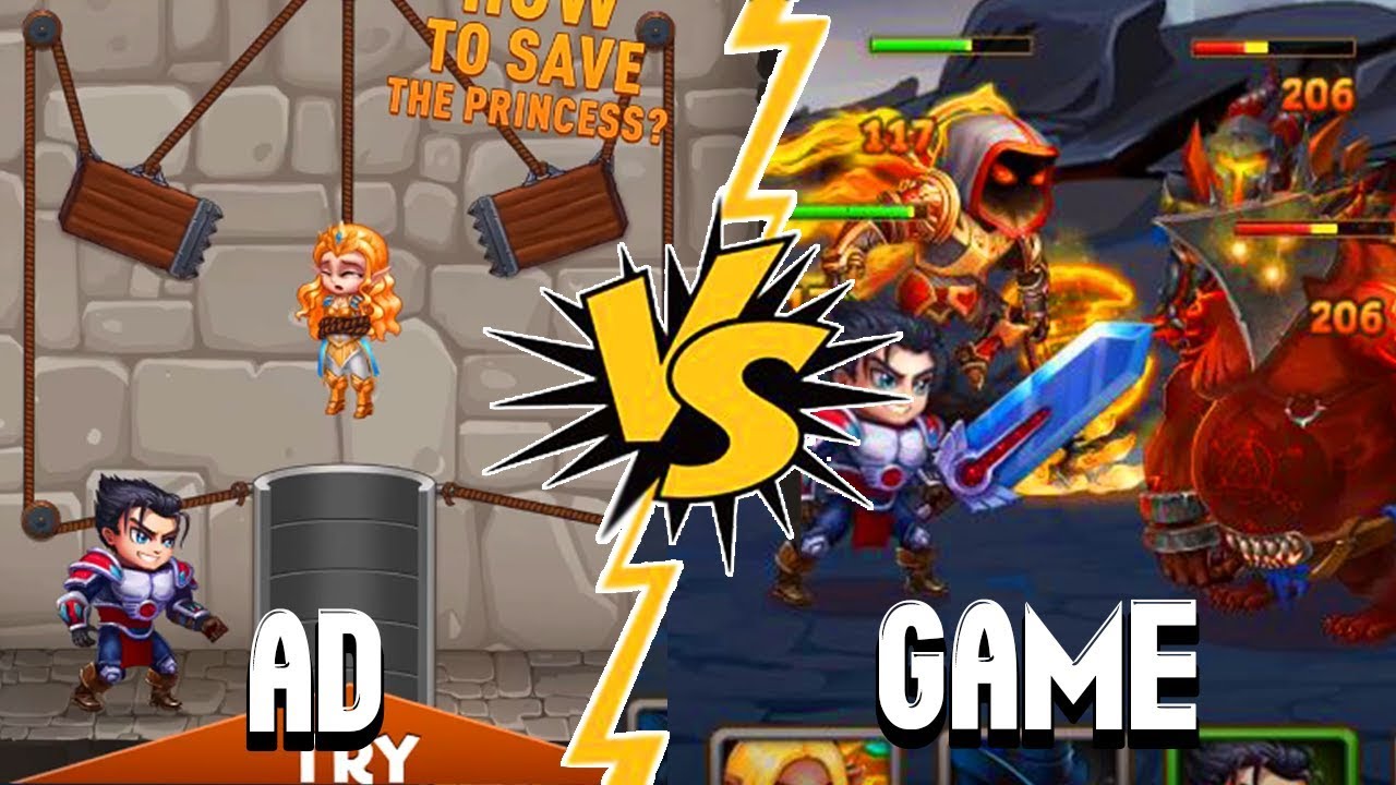 HERO WARS: Реклама против геймплея | Стоит ли скачивать Hero Wars?! | Сравнение рекламы и игр