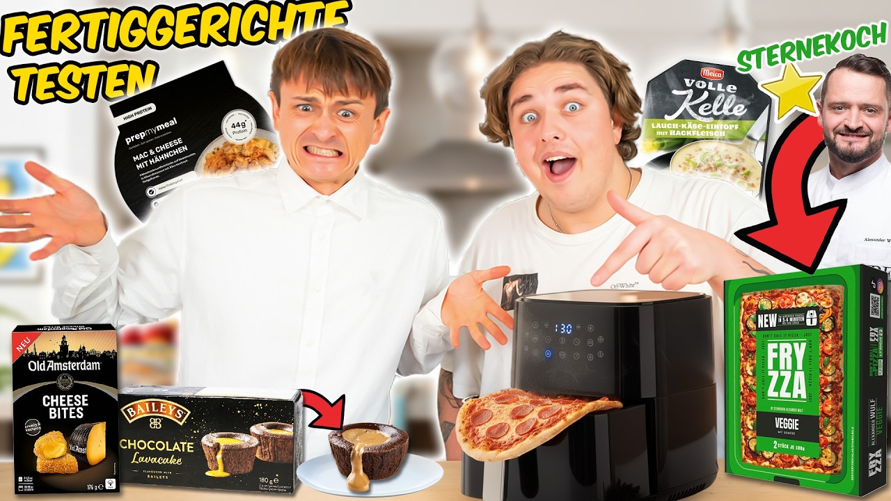 Fertiggerichte aus dem Supermarkt testen 🍽️😍 (mit Dima)