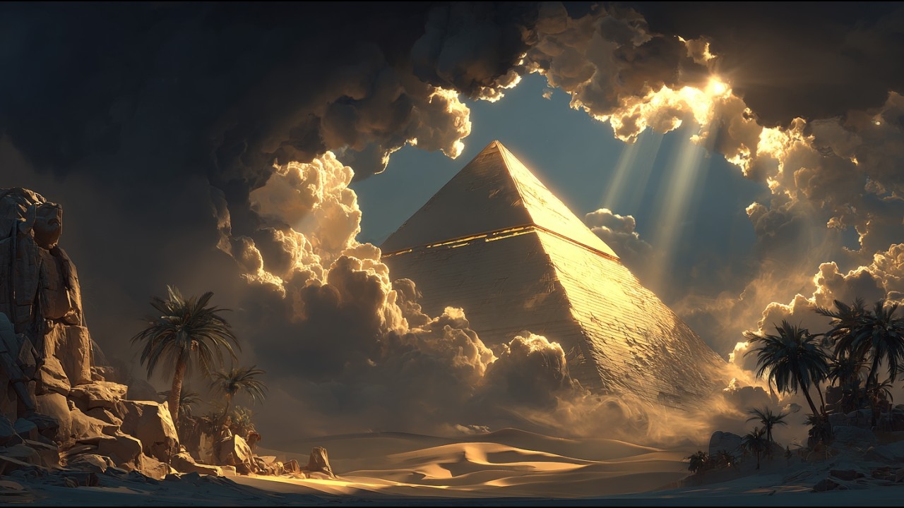 Ancient Egyptian Music for Focus | Sun Over Giza Desert Ambient