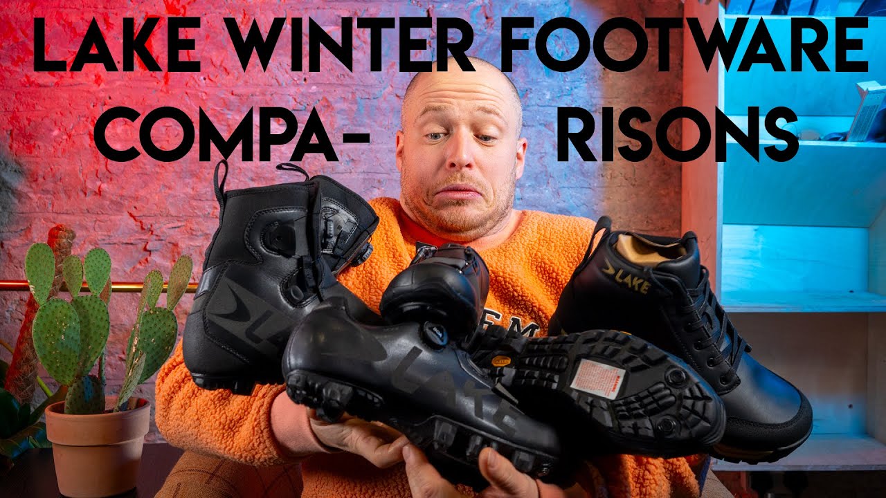 Comparison of lake winter road shoes and boots