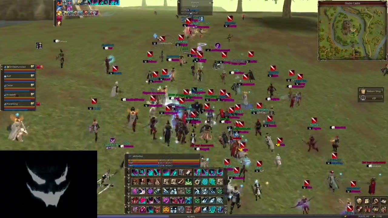 L2 Reborn x1 asedio day 10-12-22 Clan Abyss vs all server
