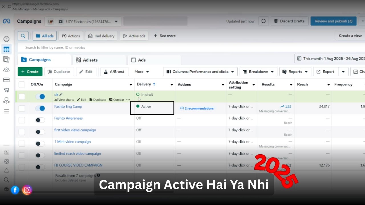 Facebook Ads Status Explained | Active or Not?